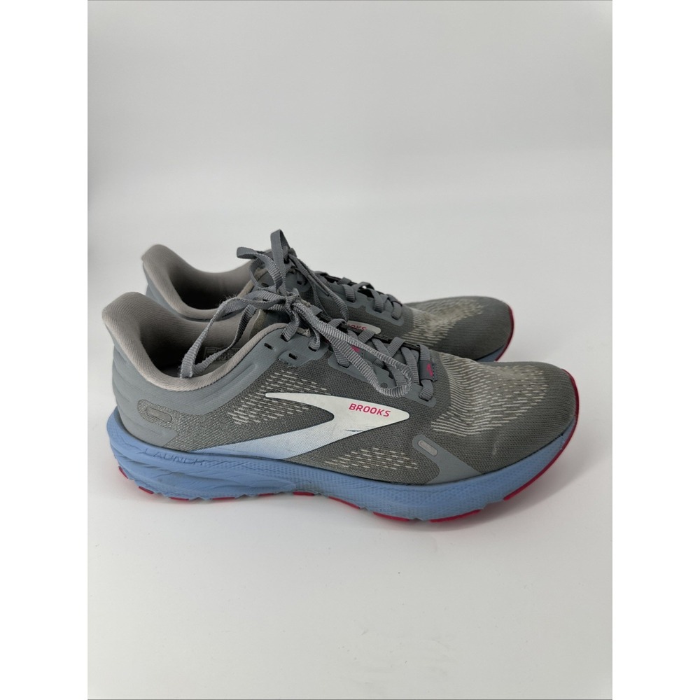 Brooks Running Shoes Womens 9.5 B Launch 9 Sneakers Gray Workout Road Light